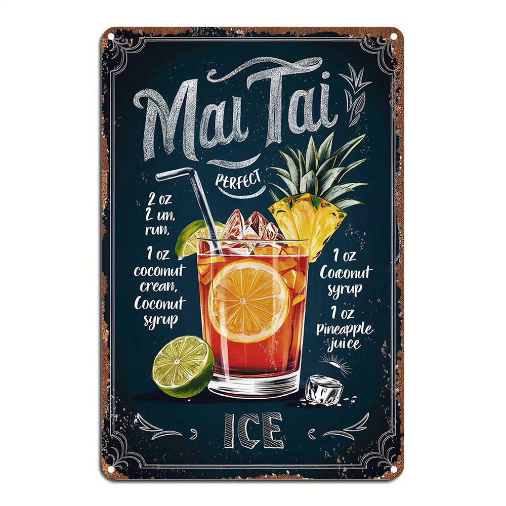 1pc Vintage Mai Tai Recipe Ing - Ice Mold Sphere review and price