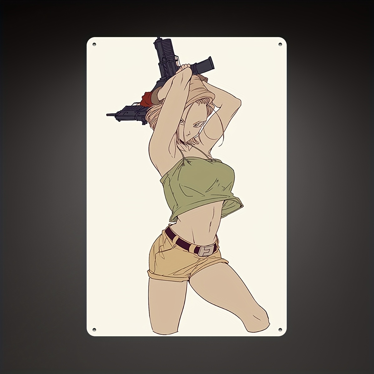Android 18 Anime Girl Metal Wa - Home Bar Android review and price