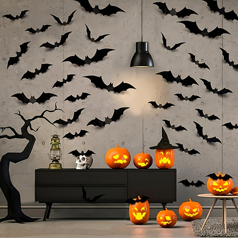 3D Black PVC Bat Halloween Wal - Home Bar Set review and price